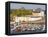 Tenby Harbour, Tenby, Pembrokeshire, Wales, United Kingdom, Europe-David Clapp-Framed Stretched Canvas