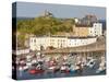 Tenby Harbour, Tenby, Pembrokeshire, Wales, United Kingdom, Europe-David Clapp-Stretched Canvas