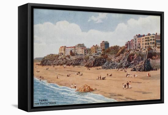Tenby, the South Sands-Alfred Robert Quinton-Framed Stretched Canvas