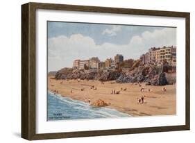 Tenby, the South Sands-Alfred Robert Quinton-Framed Giclee Print