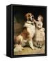 Tender Loving Care-Charles Burton Barber-Framed Stretched Canvas