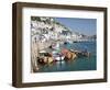 Tenders Moored on the Quayside in Looe, Cornwall, England, United Kingdom, Europe-David Clapp-Framed Photographic Print