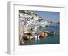 Tenders Moored on the Quayside in Looe, Cornwall, England, United Kingdom, Europe-David Clapp-Framed Photographic Print