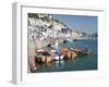 Tenders Moored on the Quayside in Looe, Cornwall, England, United Kingdom, Europe-David Clapp-Framed Photographic Print