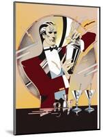 Tending Bar-David Chestnutt-Mounted Giclee Print