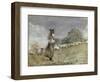 Tending Sheep, Houghton Farm-Winslow Homer-Framed Giclee Print