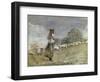 Tending Sheep, Houghton Farm-Winslow Homer-Framed Giclee Print