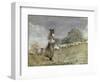 Tending Sheep, Houghton Farm-Winslow Homer-Framed Giclee Print