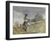 Tending Sheep, Houghton Farm-Winslow Homer-Framed Giclee Print