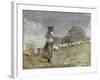 Tending Sheep, Houghton Farm-Winslow Homer-Framed Giclee Print