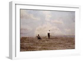 Tending the Fishing Nets by Thomas Eakins-Geoffrey Clements-Framed Giclee Print