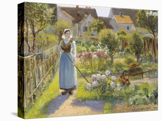 Tending the Garden-Jean Beauduin-Stretched Canvas