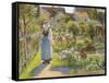 Tending the Garden-Jean Beauduin-Framed Stretched Canvas