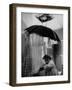 Tenement Dweller Struggling in Her Dilapidated Bathroom-Truman Moore-Framed Photographic Print