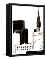 Tenement Empire State Building-Nicholas Biscardi-Framed Stretched Canvas