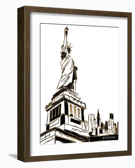 Tenement Liberty-Nicholas Biscardi-Framed Art Print