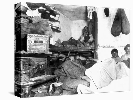 Tenement Life, Nyc, C1889-Jacob August Riis-Stretched Canvas