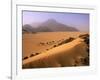 Tenere Desert, Camel Caravan Travelling Through the Air Mountains and Tenere Desert, Niger-Paul Harris-Framed Photographic Print