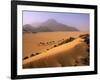 Tenere Desert, Camel Caravan Travelling Through the Air Mountains and Tenere Desert, Niger-Paul Harris-Framed Photographic Print