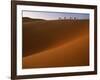 Tenere Desert, Camel Caravan Travelling Through the Air Mountains and Tenere Desert, Niger-Paul Harris-Framed Photographic Print