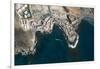 Tenerife, La Caleta, Aerial Picture, Beach, the Atlantic-Frank Fleischmann-Framed Premium Photographic Print