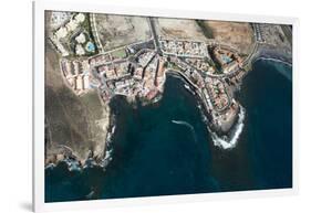 Tenerife, La Caleta, Aerial Picture, Beach, the Atlantic-Frank Fleischmann-Framed Photographic Print