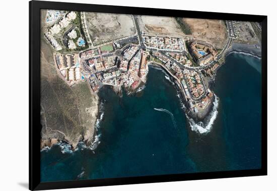 Tenerife, La Caleta, Aerial Picture, Beach, the Atlantic-Frank Fleischmann-Framed Photographic Print