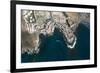 Tenerife, La Caleta, Aerial Picture, Beach, the Atlantic-Frank Fleischmann-Framed Photographic Print