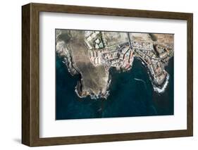 Tenerife, La Caleta, Aerial Picture, Beach, the Atlantic-Frank Fleischmann-Framed Photographic Print