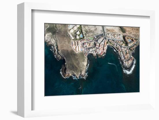 Tenerife, La Caleta, Aerial Picture, Beach, the Atlantic-Frank Fleischmann-Framed Photographic Print