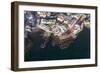 Tenerife, La Caleta, Aerial Picture, Fishing Village, Beach-Frank Fleischmann-Framed Photographic Print