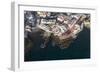 Tenerife, La Caleta, Aerial Picture, Fishing Village, Beach-Frank Fleischmann-Framed Photographic Print