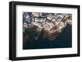 Tenerife, La Caleta, Aerial Picture, Fishing Village, Beach-Frank Fleischmann-Framed Photographic Print