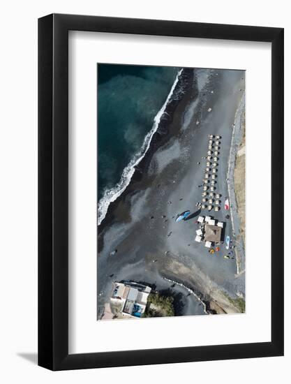 Tenerife, La Caleta, Playa De La Enramada, Beach Bar, Beach-Frank Fleischmann-Framed Photographic Print