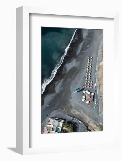 Tenerife, La Caleta, Playa De La Enramada, Beach Bar, Beach-Frank Fleischmann-Framed Photographic Print