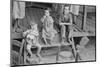 Tengle children in Hale County, Alabama, 1936-Walker Evans-Mounted Photographic Print