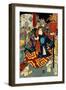 Tengu Kozô Kiritarô, from the Series Sagas of Beauty and Bravery-Yoshitoshi Tsukioka-Framed Giclee Print