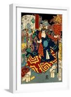 Tengu Kozô Kiritarô, from the Series Sagas of Beauty and Bravery-Yoshitoshi Tsukioka-Framed Giclee Print