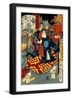 Tengu Kozô Kiritarô, from the Series Sagas of Beauty and Bravery-Yoshitoshi Tsukioka-Framed Premium Giclee Print