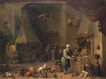 The Alchemist at Work-Teniers-Framed Stretched Canvas