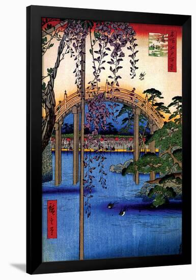 Tenjin Shrine-Ando Hiroshige-Framed Poster