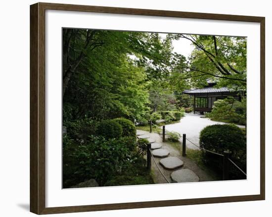 Tenjuan Garden in Nanzen Ji Temple, Kyoto, Japan, Asia-null-Framed Photographic Print