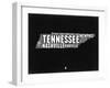 Tennessee Black and White Map-NaxArt-Framed Art Print