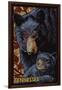 Tennessee - Black Bears Mosaic-Lantern Press-Framed Art Print