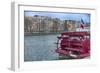 Tennessee Boat On The Seine-Cora Niele-Framed Giclee Print
