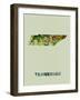 Tennessee Color Splatter Map-NaxArt-Framed Art Print