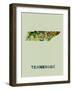 Tennessee Color Splatter Map-NaxArt-Framed Art Print