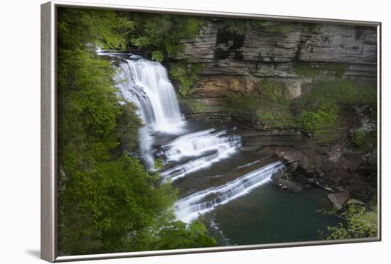 Tennessee, Cummins Falls State Park. Waterfall and Cascade of Blackburn Fork State Scenic River-Jaynes Gallery-Framed Photographic Print