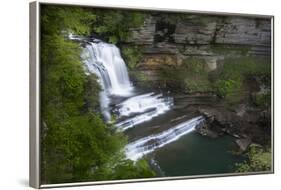 Tennessee, Cummins Falls State Park. Waterfall and Cascade of Blackburn Fork State Scenic River-Jaynes Gallery-Framed Photographic Print