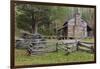 Tennessee, Great Smoky Mountains NP. John Oliver Place in Cades Cove-Don Paulson-Framed Photographic Print